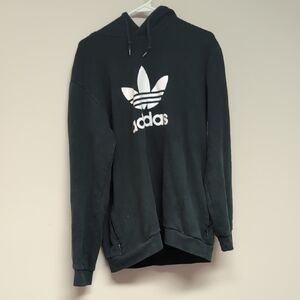 Adidas Dark Green Hoodie with White Logo